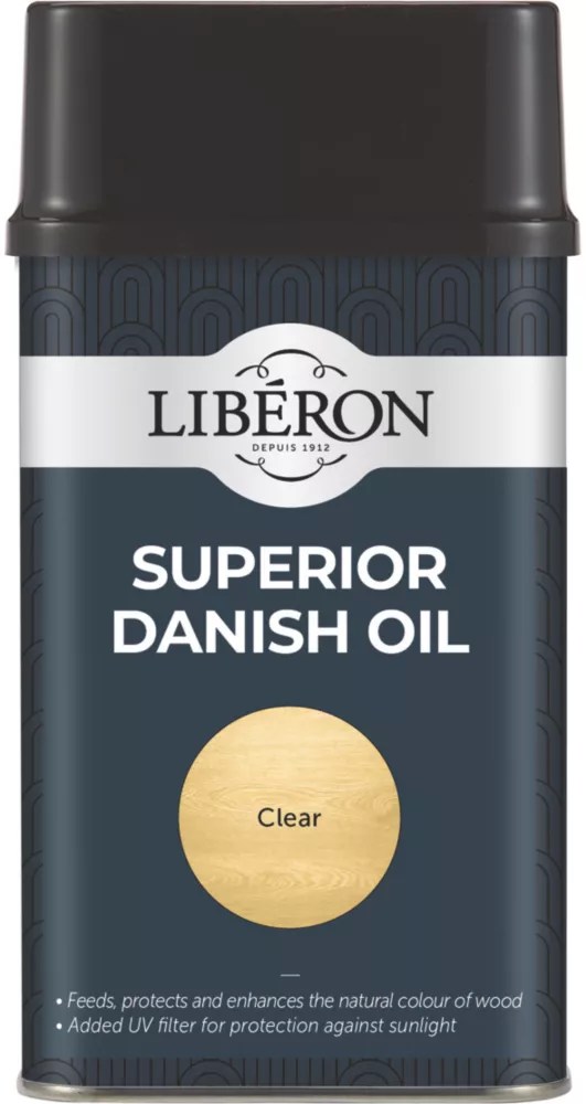 Liberon 500ml Clear Wood Danish Oil Screwfix