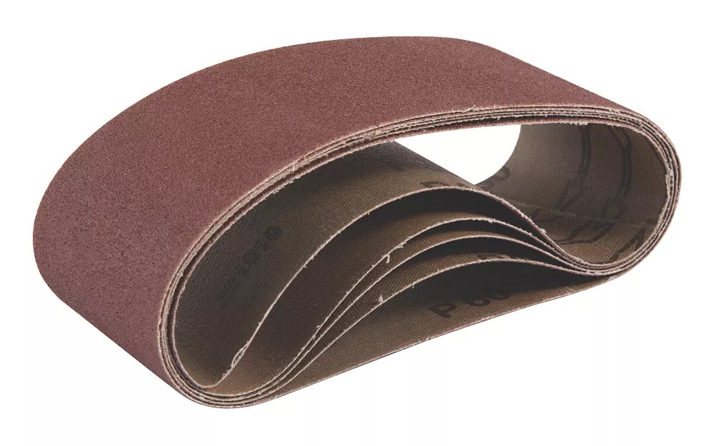 Titan 60 Grit MultiMaterial Sanding Belt 457mm x 76mm 5 Pack Screwfix