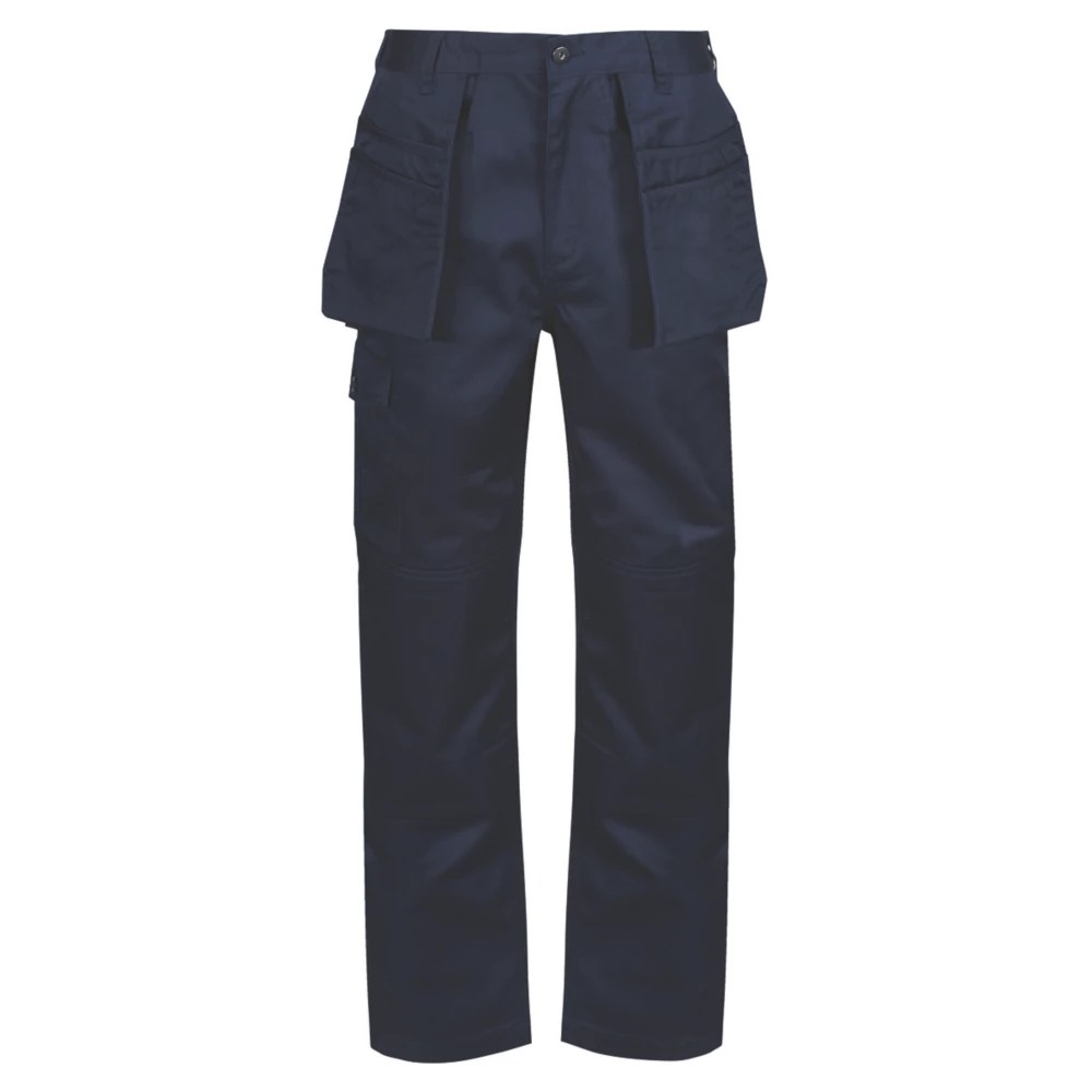 Regatta Pro Cargo Holster Trousers Navy 38" W 33" L Screwfix