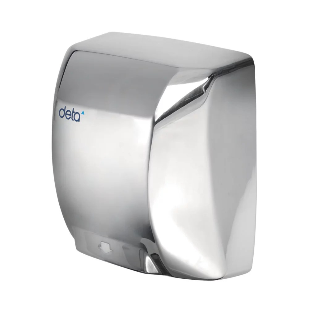 Deta Automatic Heavy Duty Hand Dryer Chrome 1.8kW Screwfix