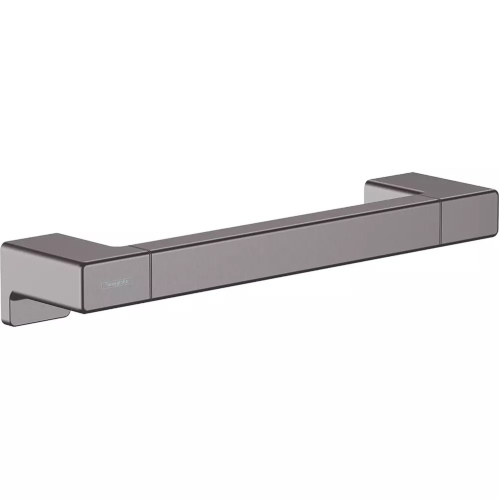 Hansgrohe Straight Household Grab Rail Brushed Black Chrome 348mm