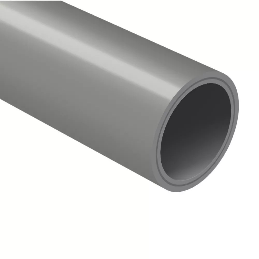 PolyPlumb Enhanced PushFit PB Pipe 22mm x 3m Grey Screwfix