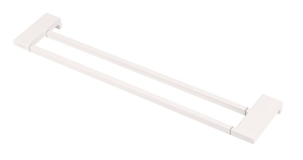 Hansgrohe AddStoris Double Bath Towel Rail Matt White 648mm x 124mm x 32mm Screwfix