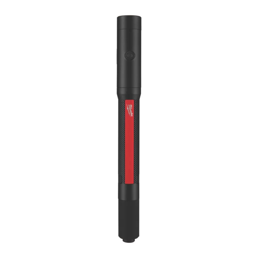 Milwaukee IR PL250 Rechargeable LED Pen Light Black 250lm Screwfix