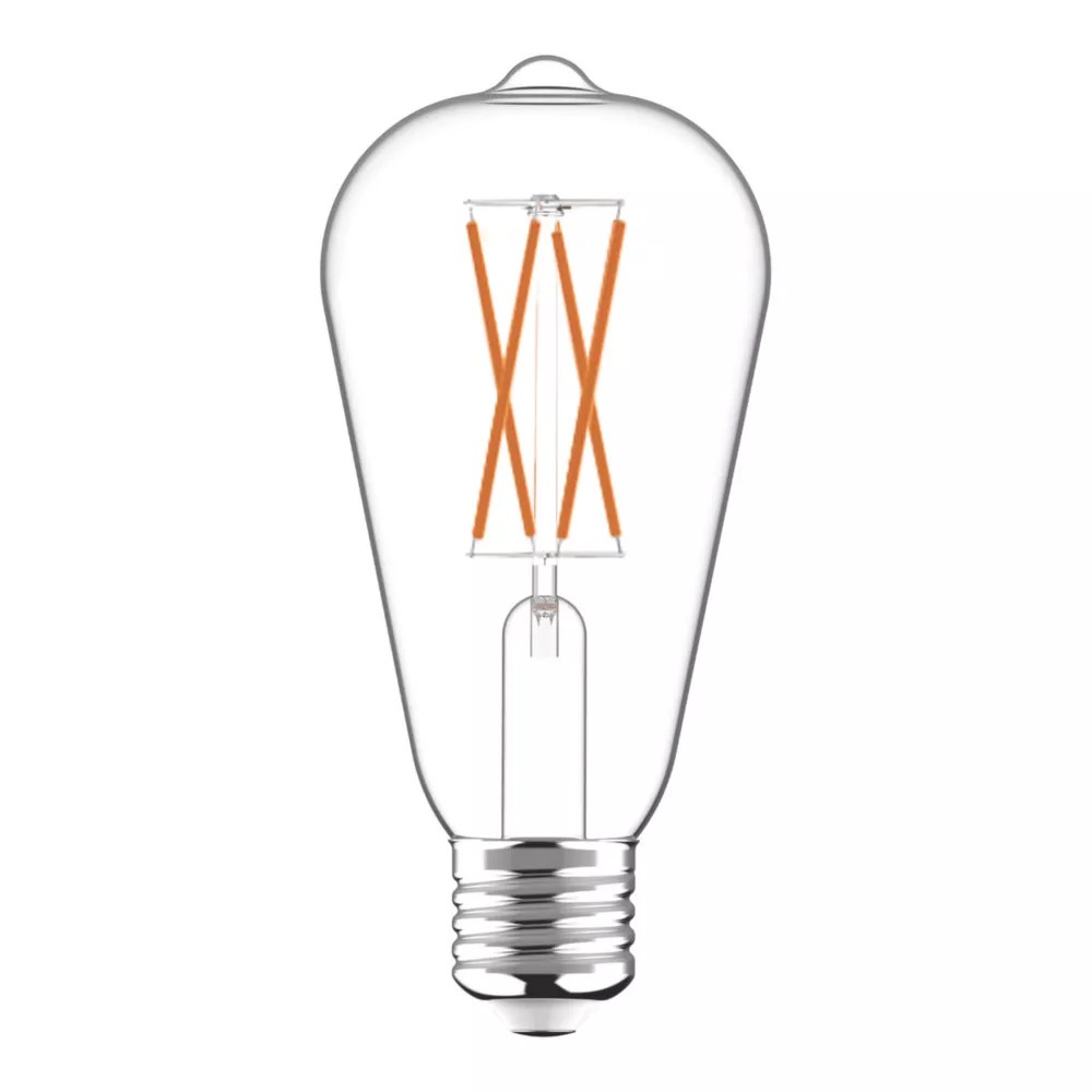 LAP E27 ST64 LED Virtual Filament Light Bulb 470lm 2.2W Screwfix