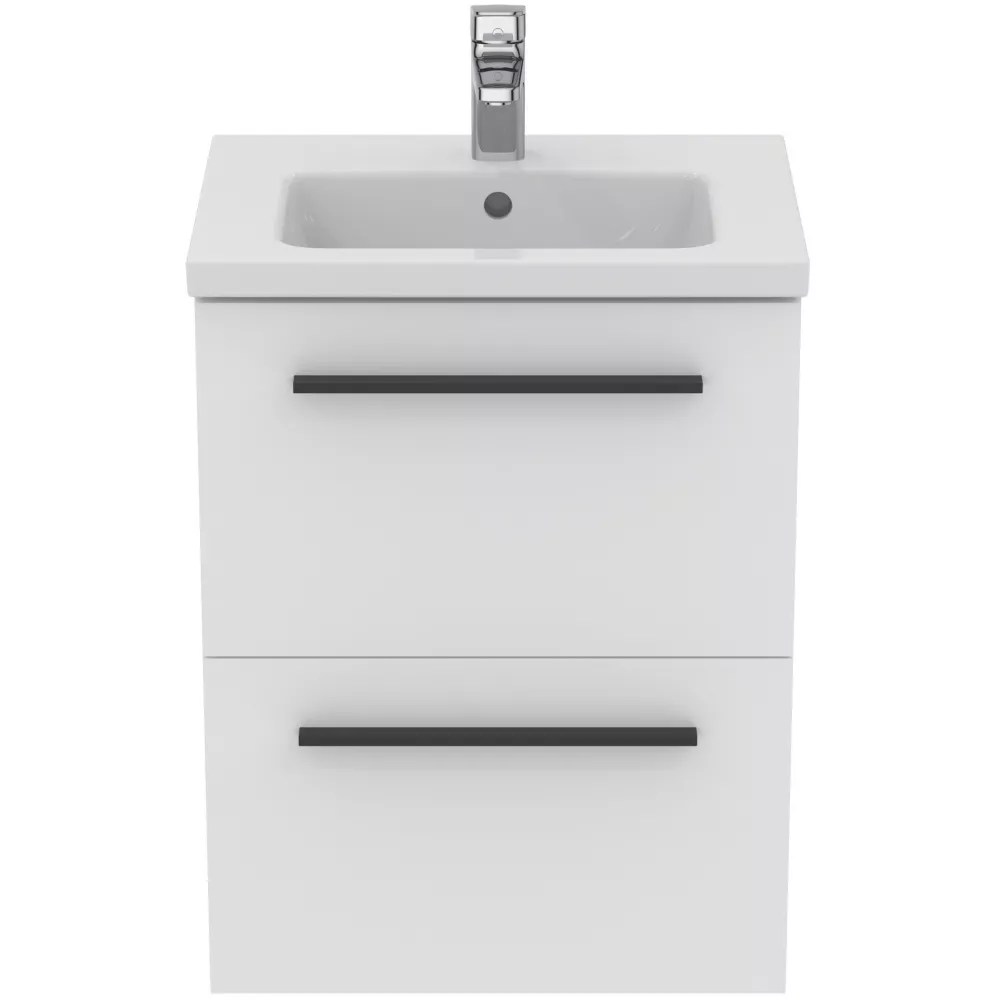 Ideal Standard i.life S Wall Hung Vanity Unit with Black Handles