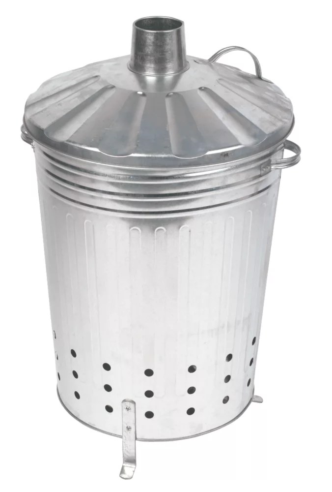 Wickes Galvanised Garden Incinerator Fasci Garden