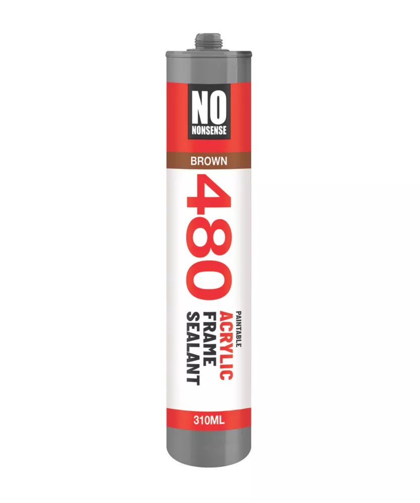 No Nonsense Acrylic Frame Sealant Brown 310ml Screwfix