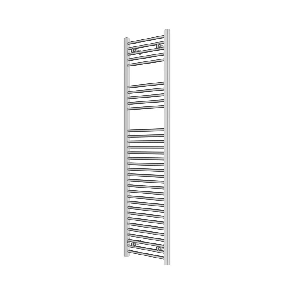 Flomasta 1600mm x 400mm 1412BTU Chrome Flat Towel Radiator Screwfix
