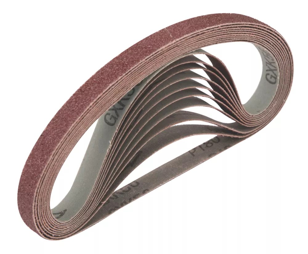Titan 180 Grit MultiMaterial Sanding Belt 457mm x 13mm 10 Pack Screwfix