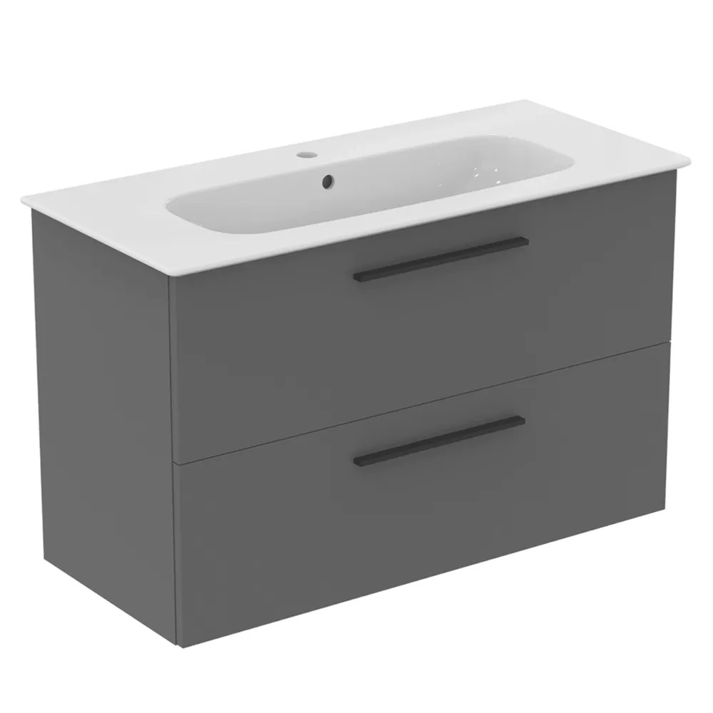Ideal Standard i.life A WallHung Vanity Unit with Black Handles