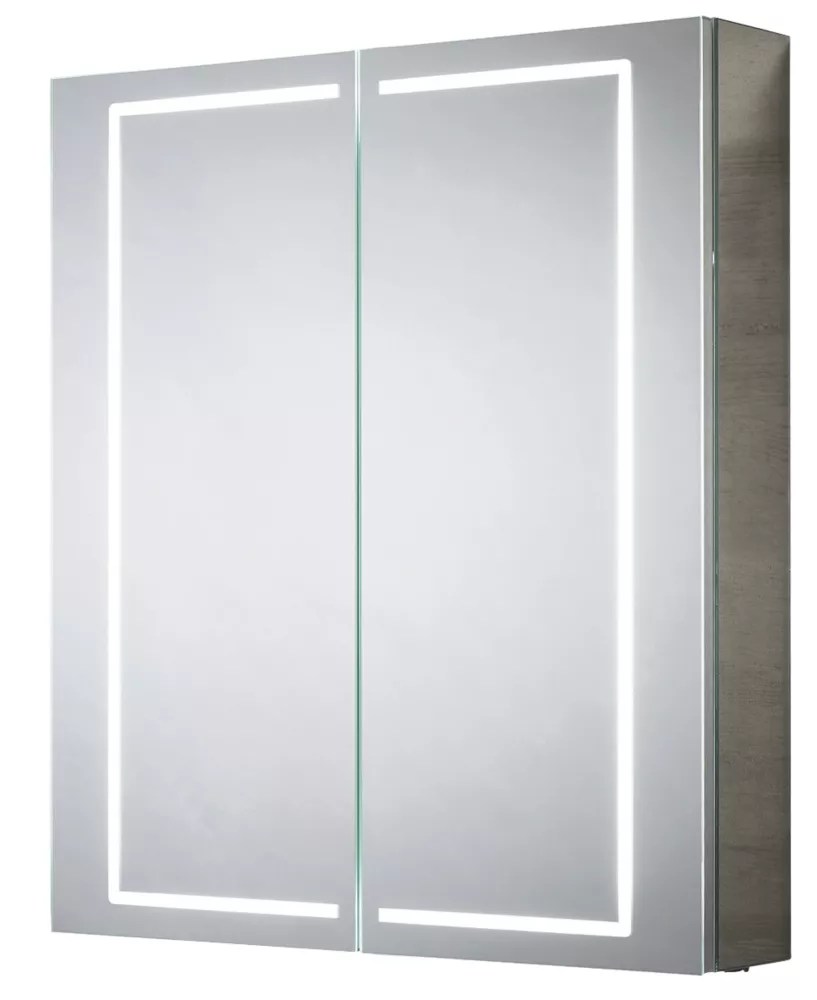 2Door Mirrored Bathroom with Shaver Socket & Demister With