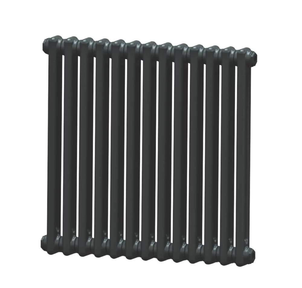 Acova 600mm x 628mm 2009BTU Volcanic Horizontal 2 Column Radiator Screwfix