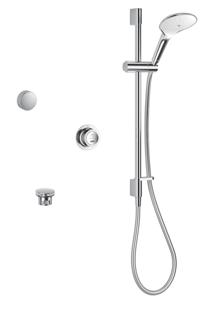Mira Mode Dual RearFed Chrome Thermostatic Digital Bath/Shower Mixer Screwfix