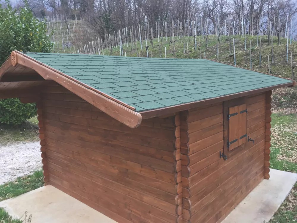 Roof Pro Green Square Bitumen Roof Shingles 1m x 340mm 16 Pack Screwfix