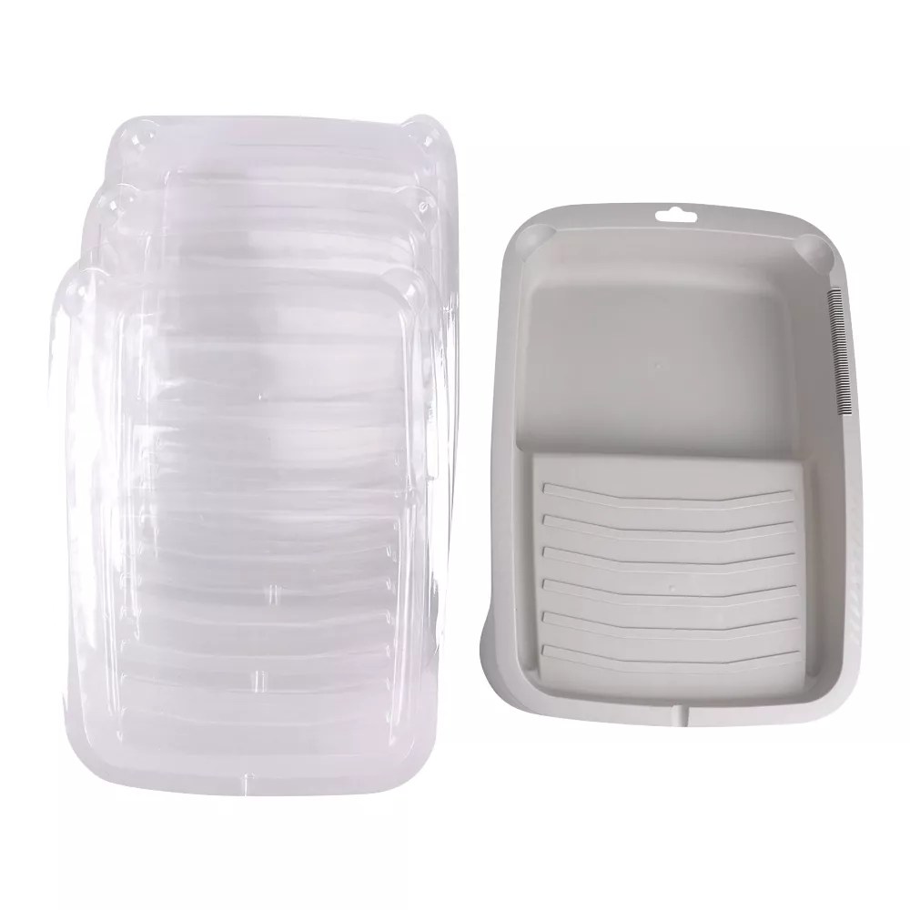 Fortress Trade 9" Roller Tray & Inserts Grey 4 Pack Screwfix