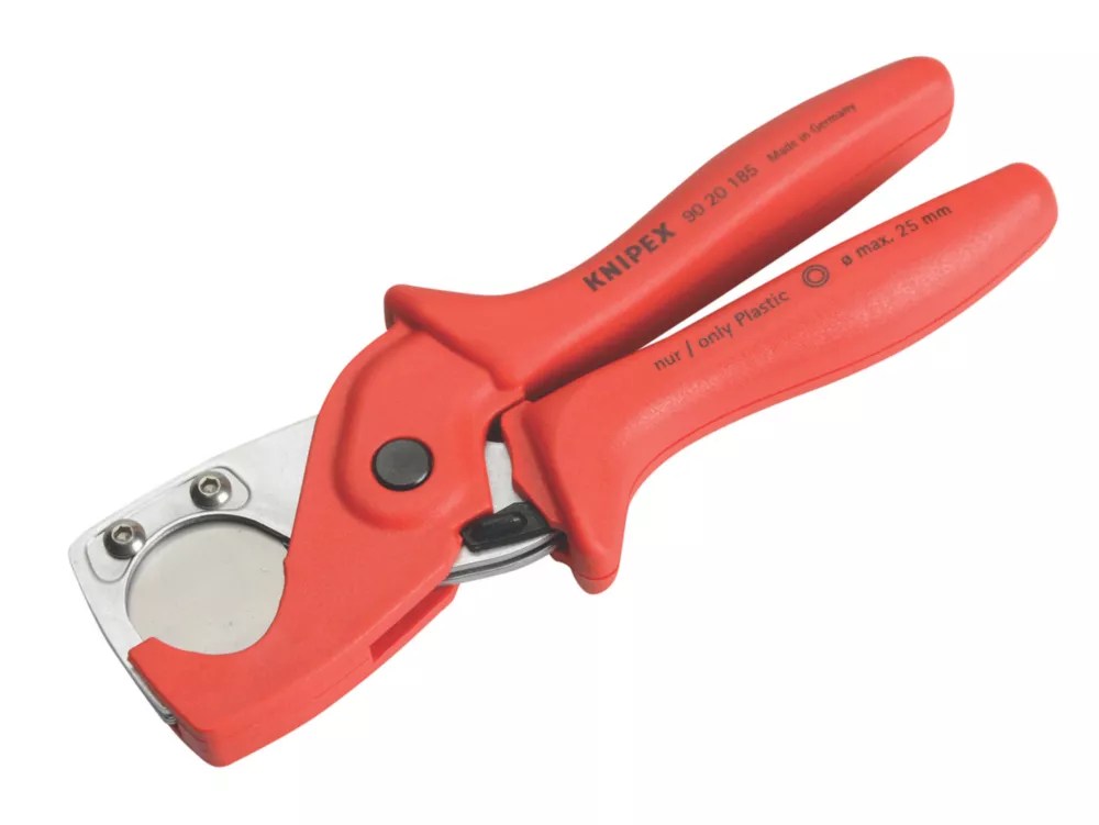 Knipex PlastiCut 025mm Manual PVC Conduit Pipe Cutter Screwfix