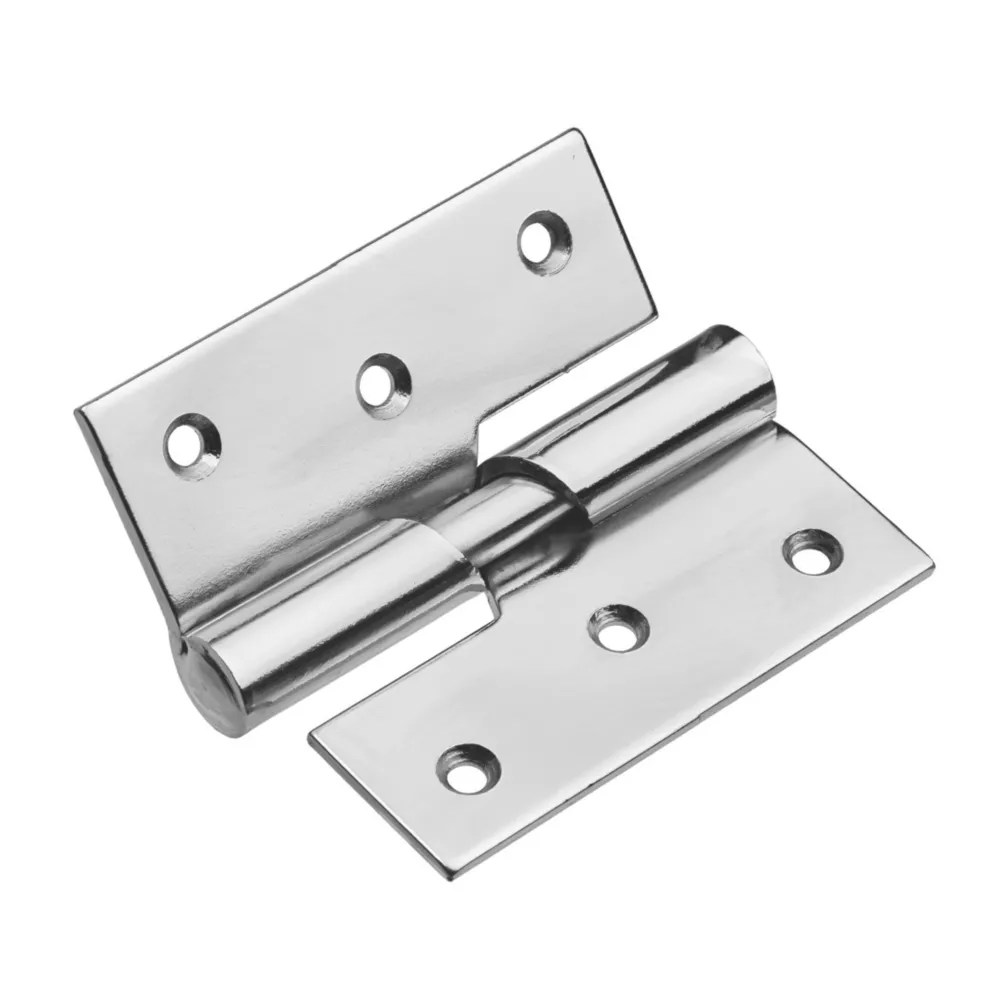 Smith & Locke Polished Chrome Rising Butt Hinges LH 75mm x 70.6mm 2