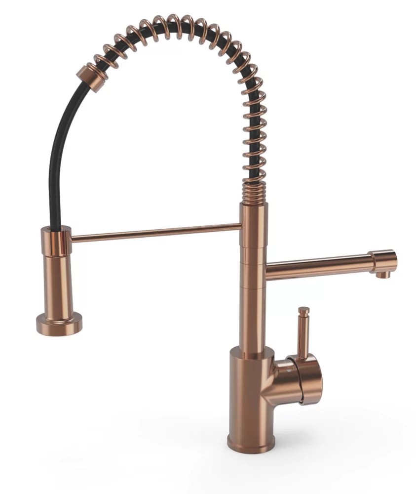 ETAL MultiUse 3in1 Boiling Water Kitchen Tap with Handset Copper
