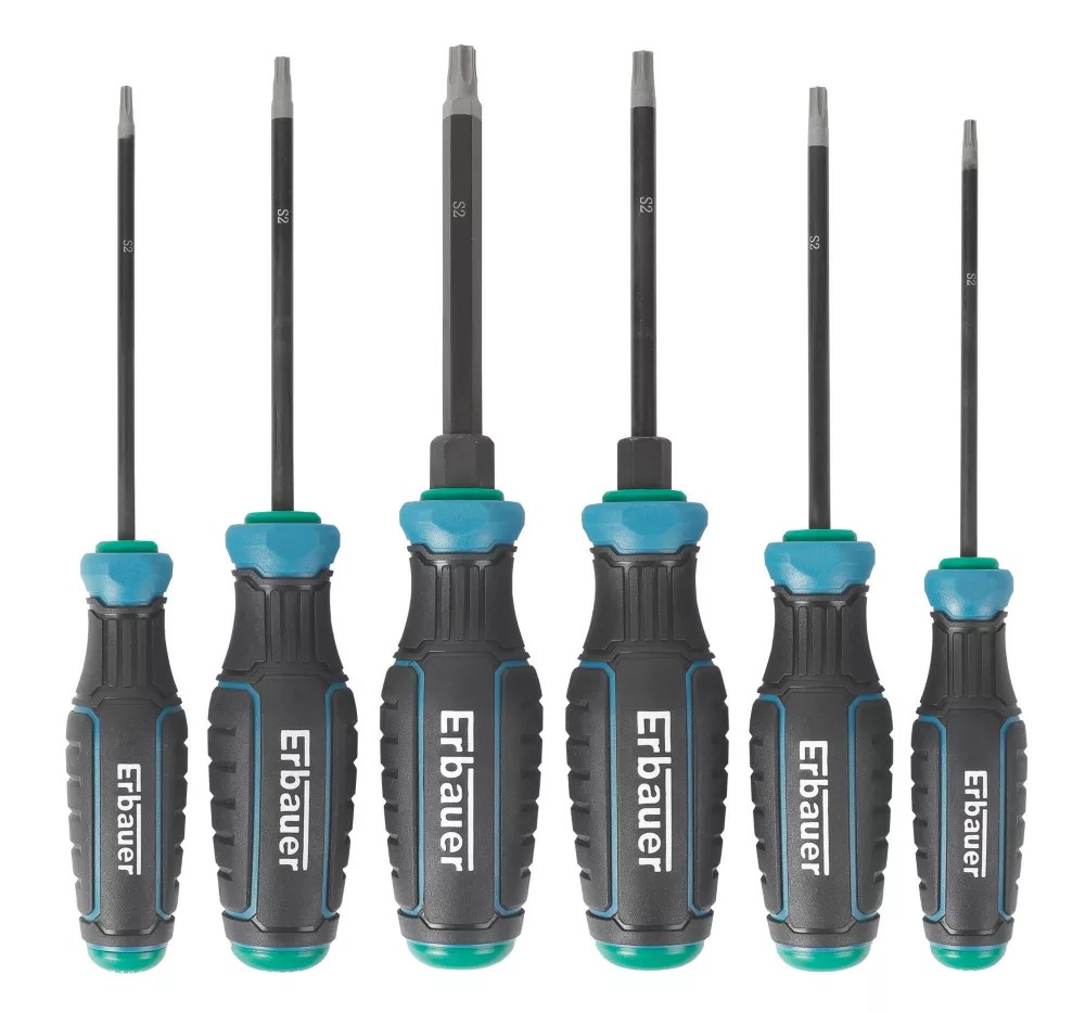 Erbauer TX Screwdriver Set 6 Pieces Screwfix
