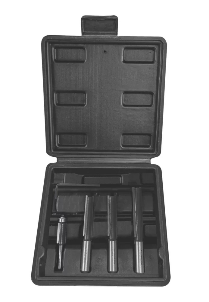 Titan 1/2 & 1/4" Shank Router Bits 4 Piece Set Screwfix