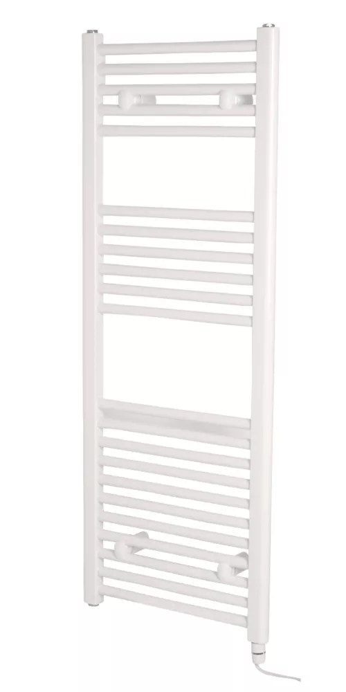 Towelrads 1186mm x 450mm 1365BTU White Flat Electric Towel Radiator