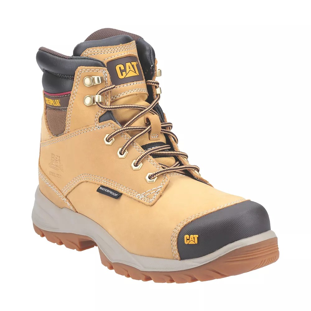 CAT Spiro Safety Boots Honey Size 7 Screwfix