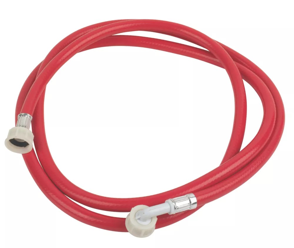 Flomasta Washing Machine Inlet Hose Red 2.5m x 3/4" Screwfix