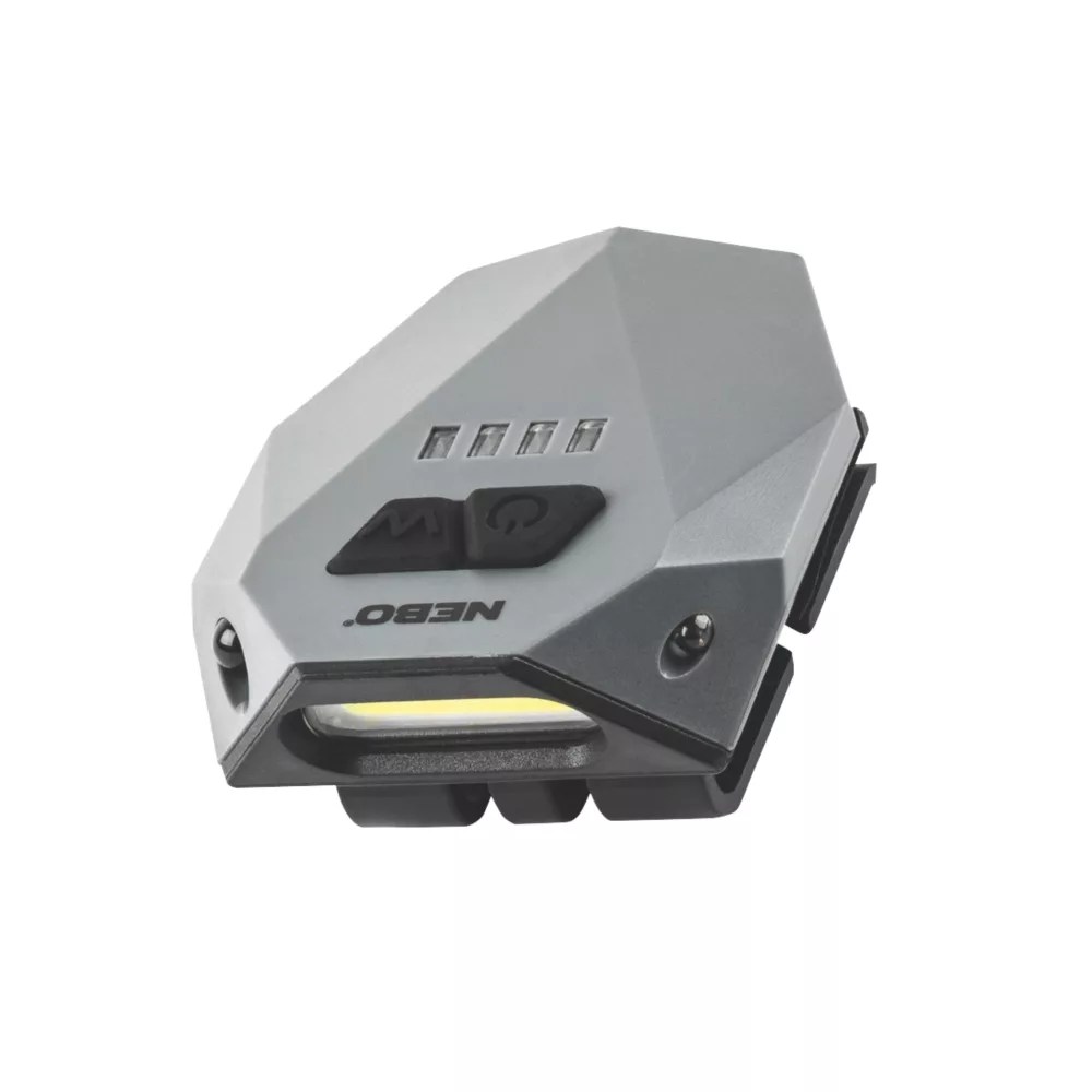 Nebo Einstein Rechargeable LED Headlamp Grey 50lm Screwfix