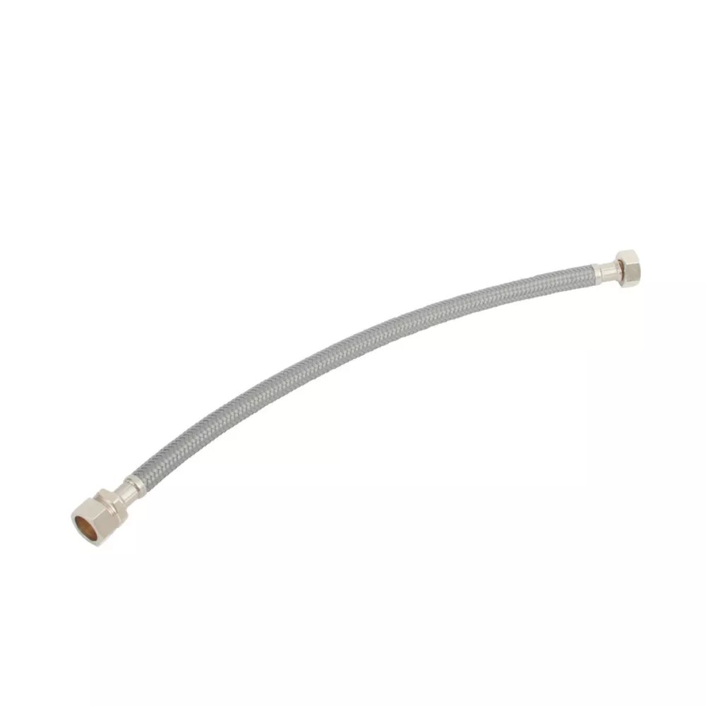 Flomasta Straight Flexible Compression Hose 22mm x 3/4" x 500mm Screwfix