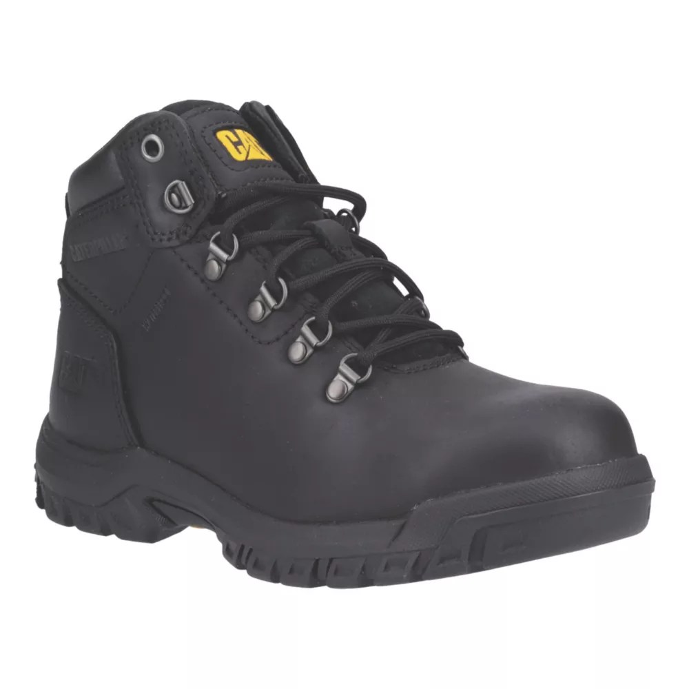 CAT Mae Size 3 Womens Black Waterproof Steel Toe Cap Safety Boots