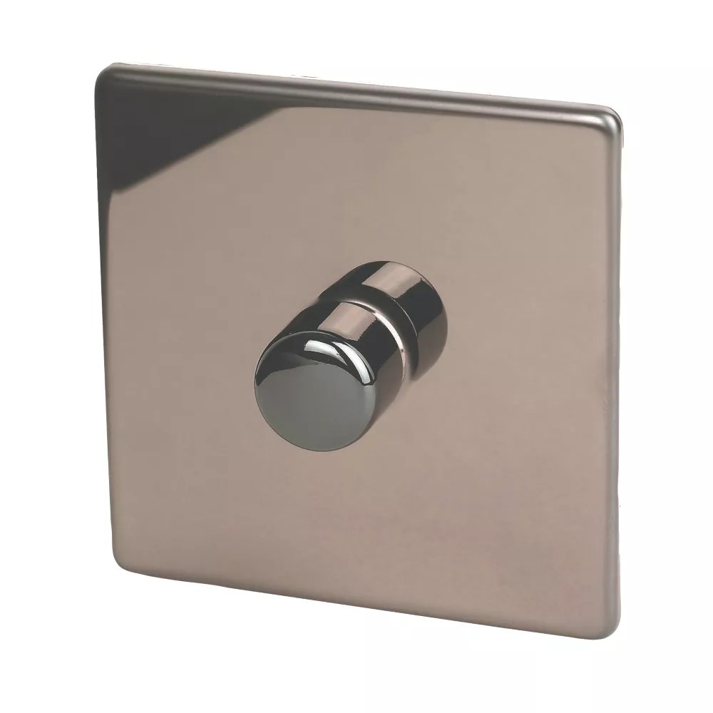 Varilight VDim 1Gang 2Way Dimmer Switch Polished Bronze Screwfix