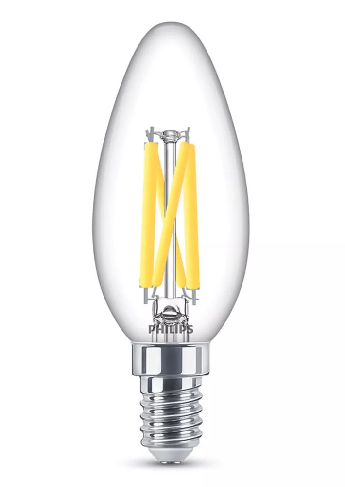 Philips E14 Candle LED Light Bulb 470lm 4.5W Screwfix