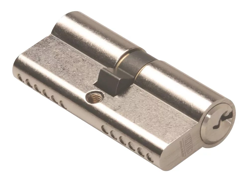 Union 6Pin Euro Cylinder Lock 4045 (85mm) Satin Nickel Screwfix