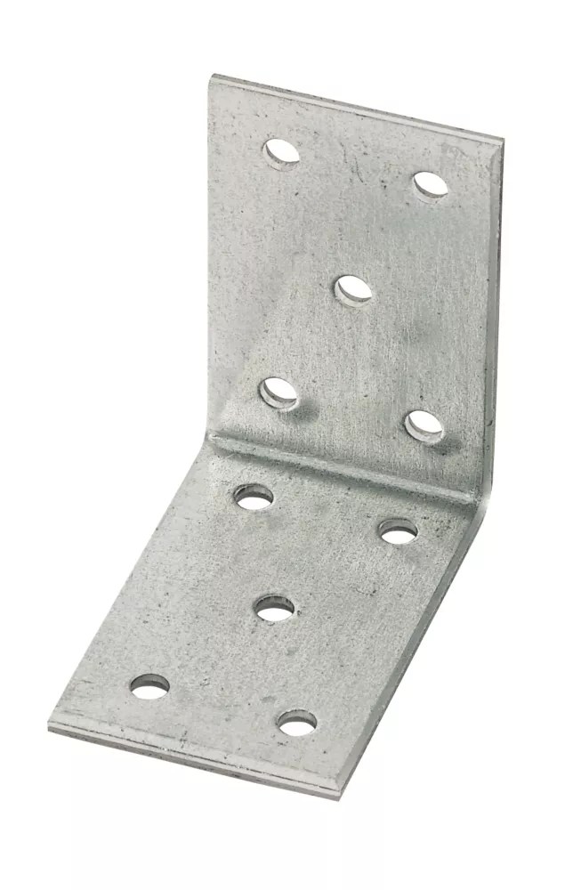 Sabrefix Heavy Duty Angle Brackets Stainless 40mm x 60mm 10 Pack Screwfix