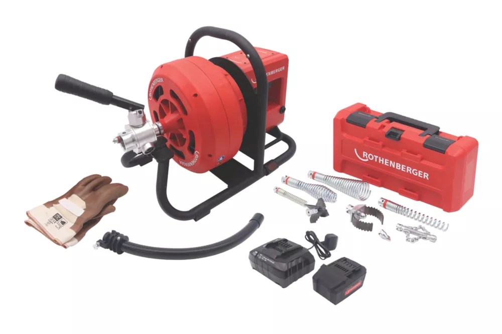 Rothenberger Rodrum VarioClean 18V 1 x 8.0Ah LiIon CAS 15m Brushless