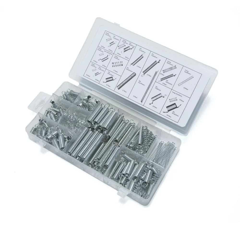 Hilka ProCraft Extension & Compression Spring Assortment 200 Pcs