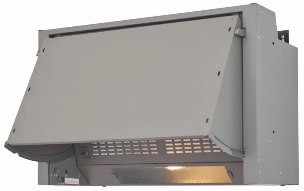 Cooke & Lewis Integrated Cooker Hood 600mm Grey Screwfix