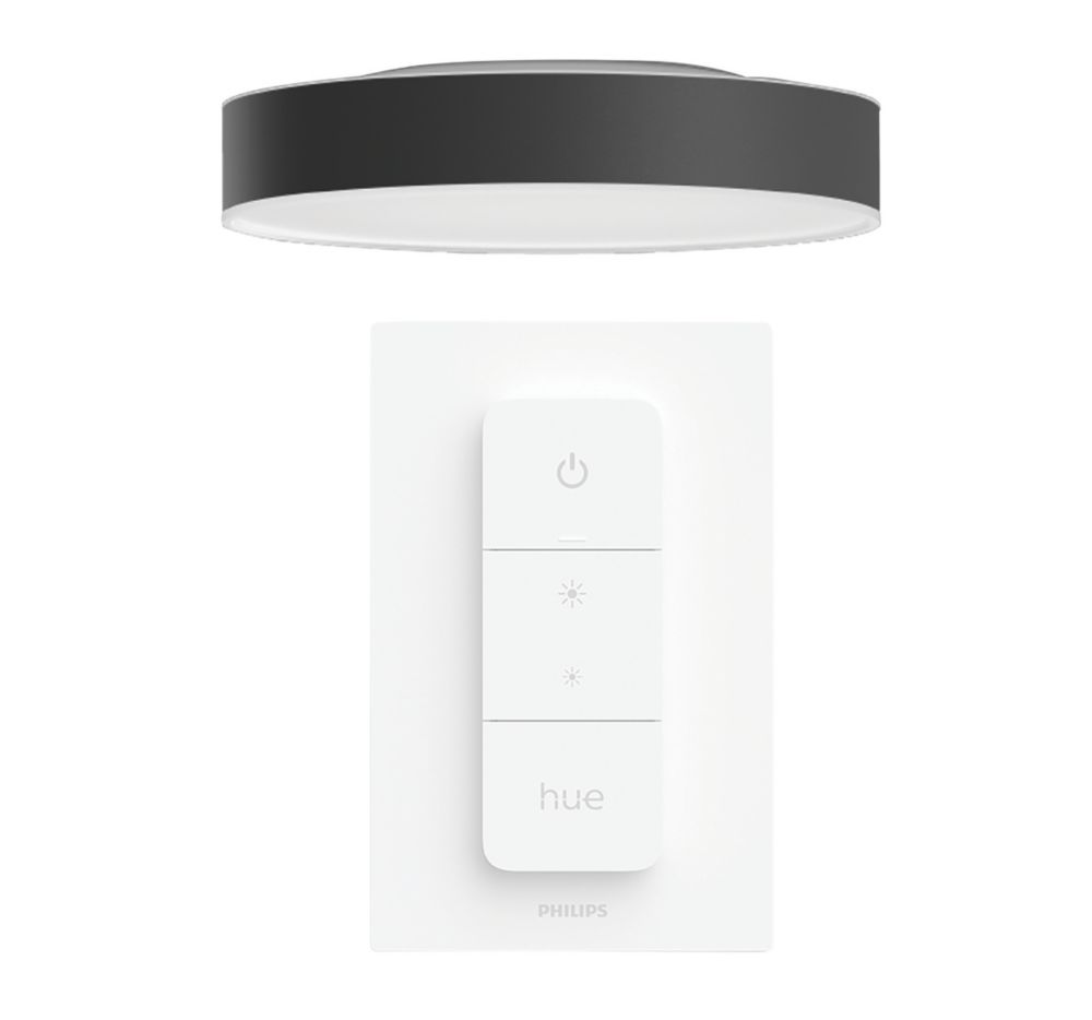 Philips Hue Ambiance Enrave LED Ceiling Light Black 9.6W 9501220lm