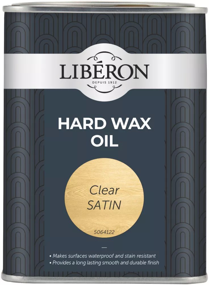Liberon 1Ltr Clear Satin WaterBased Interior Wood Wax Oil Screwfix