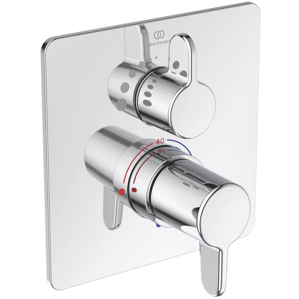 Ideal Standard Easybox Concealed BuiltIn Thermostatic Shower Mixer Fixed Chrome Screwfix