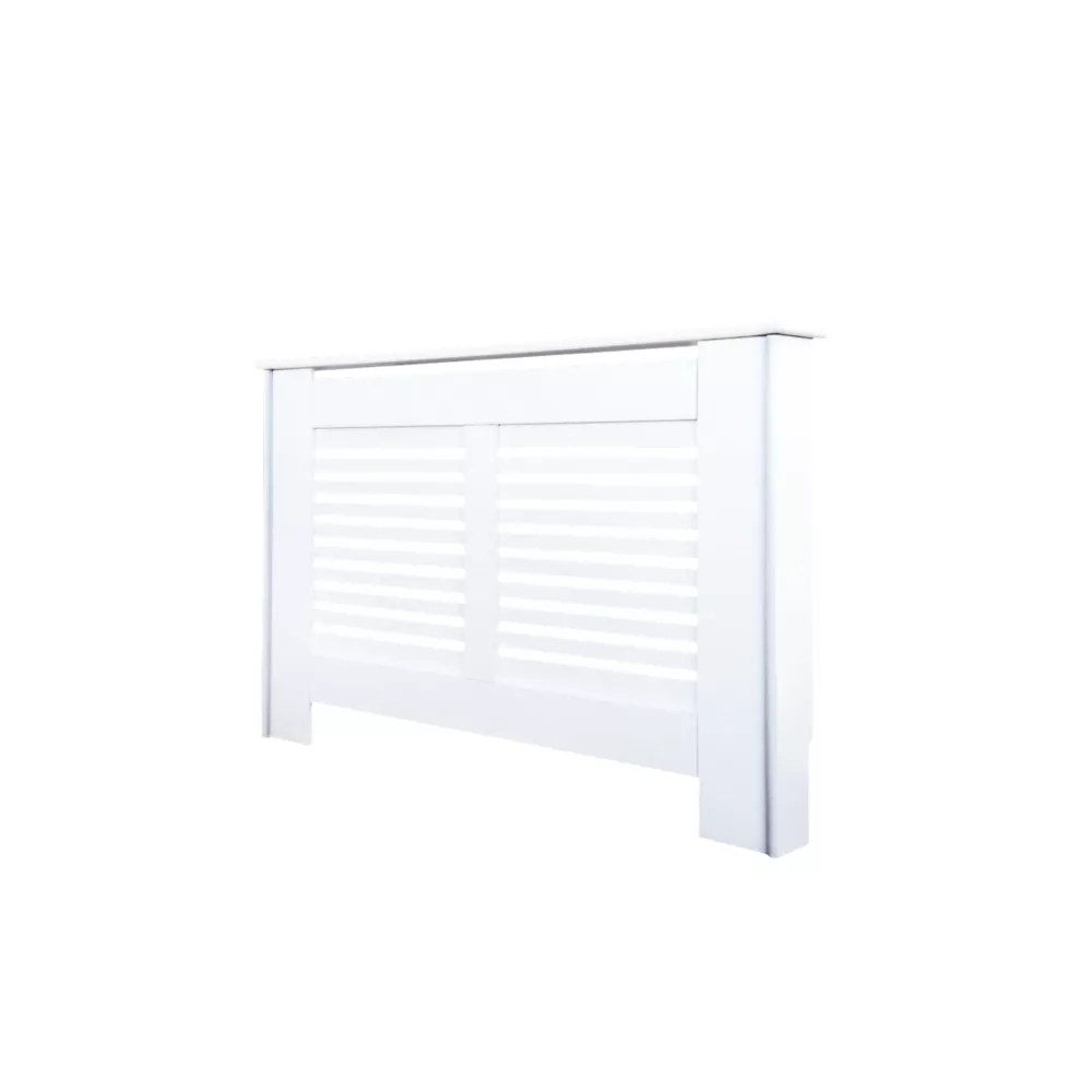 Contemporary Suffolk Radiator Cover Small White 1020mm x 180mm x 800mm