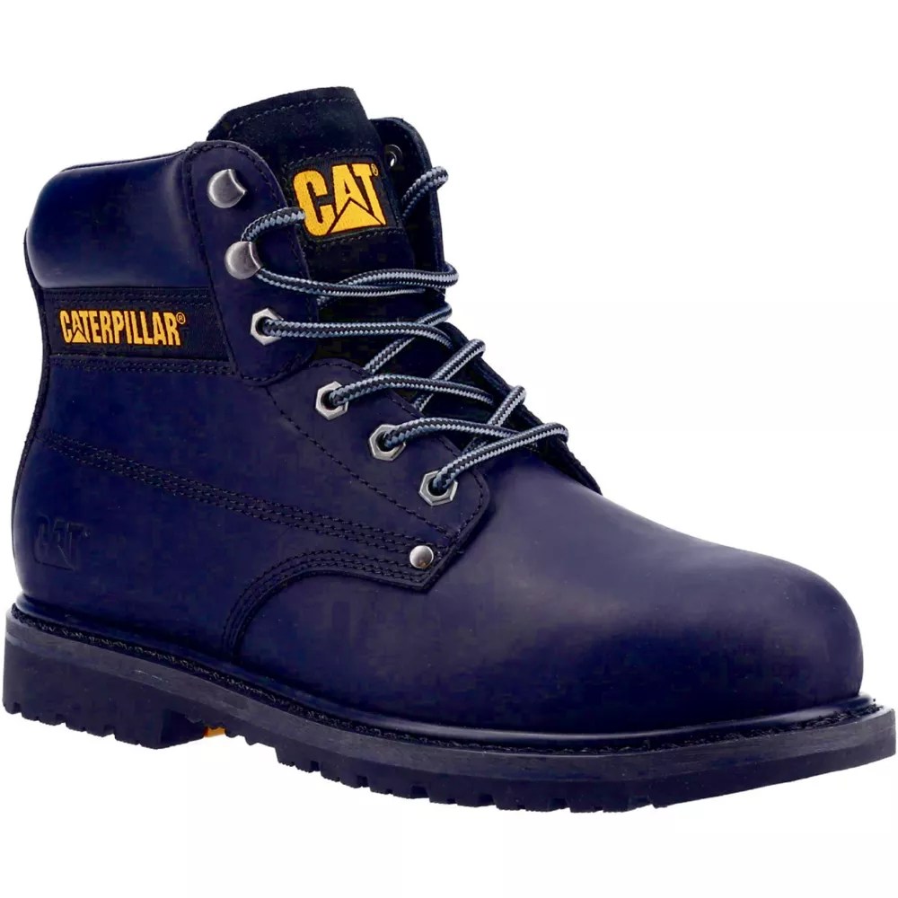 CAT Powerplant Safety Boots Black Size 9 Screwfix