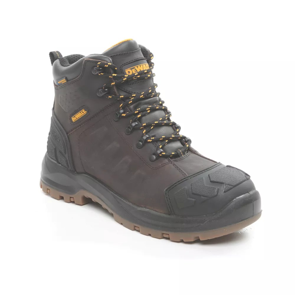 DeWalt Hadley Safety Boots Brown Size 7 Screwfix