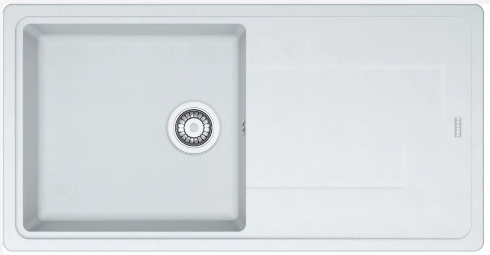Franke Titan 1 Bowl Tectonite Sink White Reversible 970mm x 500mm