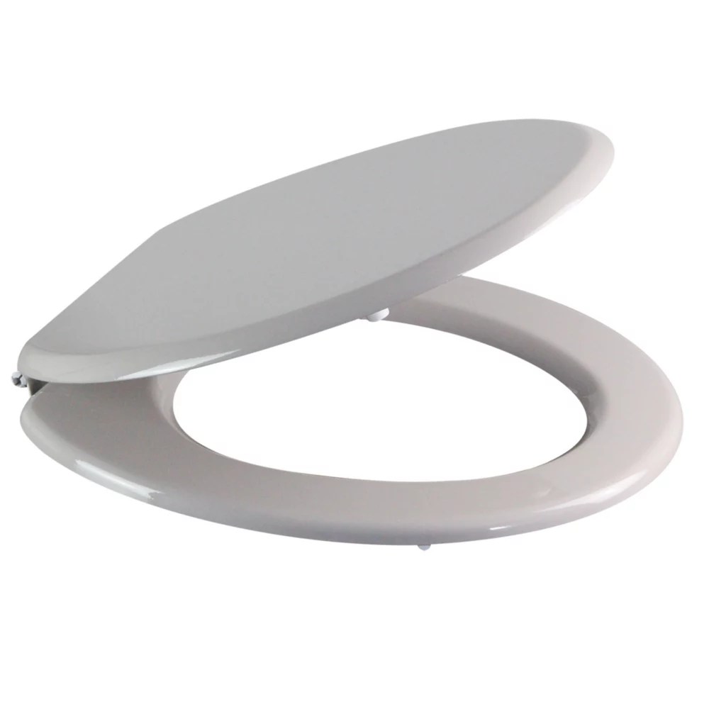 Palmi Toilet Seat Moulded Bamboo Taupe Screwfix