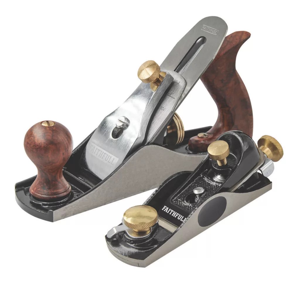 Faithfull Smoothing & Block Plane 2 Pack Screwfix