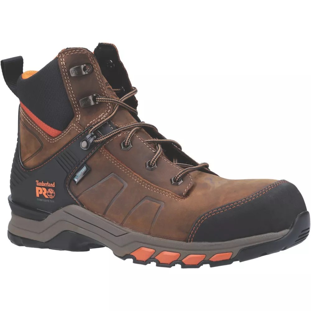 Timberland Pro Hypercharge Composite Size 8 Brown/Orange Waterproof