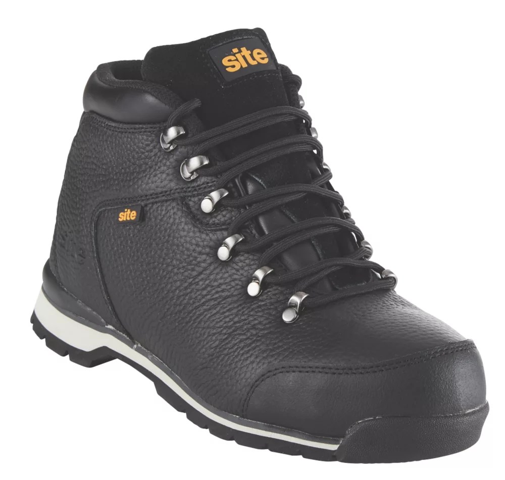 Site Meteorite Safety Boots Black Size 9 Screwfix