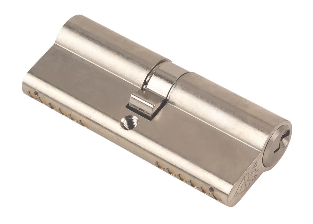 Yale Fire Rated 1 Star 6Pin Euro Cylinder Lock BS 4040 (80mm) Satin
